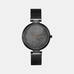 Fashion Women Quartz Grey Dial Analog Stainless Steel Watch TW000X221