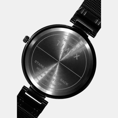 Fashion Women Quartz Grey Dial Analog Stainless Steel Watch TW000X221