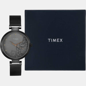 Fashion Women Quartz Grey Dial Analog Stainless Steel Watch TW000X221