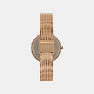 Fashion Women Quartz Grey Dial Analog Stainless Steel Watch TW000X222