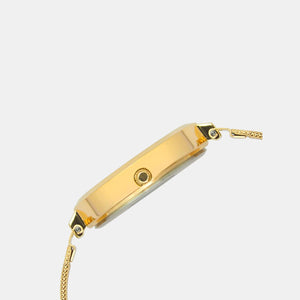 Fashion Women Quartz Gold Dial Analog Brass Watch TW000X235