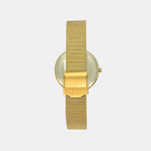 Fashion Women Quartz Gold Dial Analog Brass Watch TW000X235
