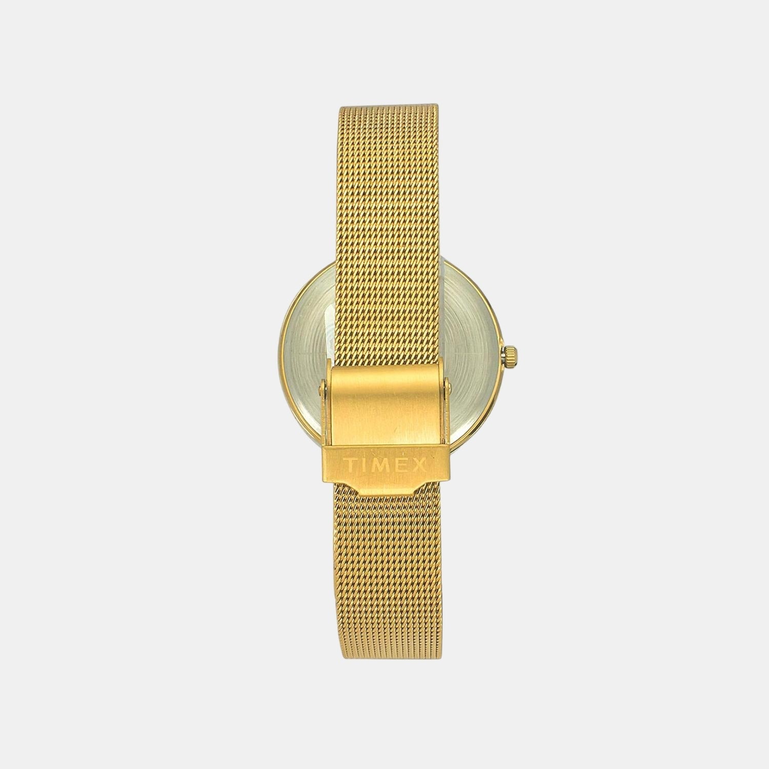 Fashion Women Quartz Gold Dial Analog Brass Watch TW000X235