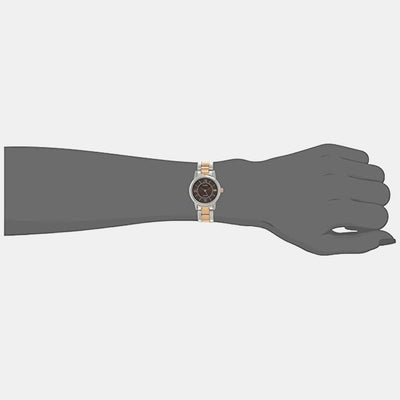 Couple Quartz Brown Dial Analog Stainless Steel Watch TW00PR214
