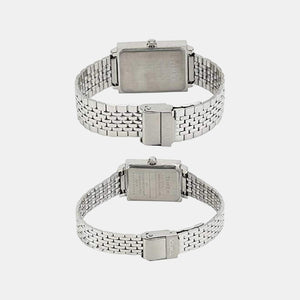Classics Couple Quartz Silver Dial Analog Stainless Steel Watch TW00PR224