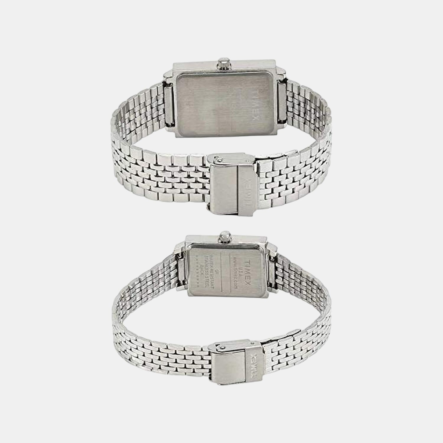 Classics Couple Quartz Silver Dial Analog Stainless Steel Watch TW00PR224