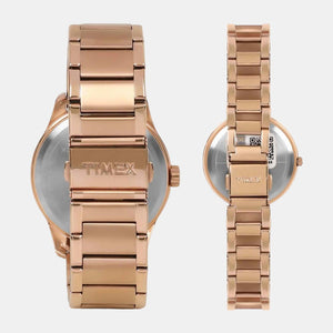 Empera Couple Quartz Rose Gold Dial Multi-Function Stainless Steel Watch TW00PR266