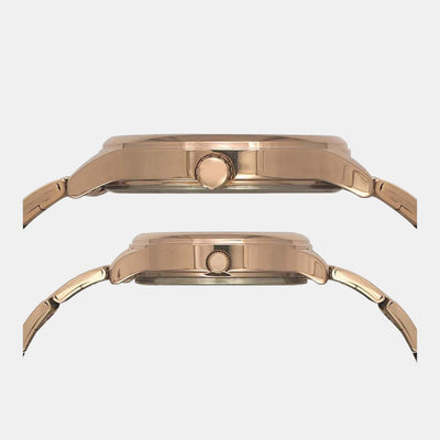 Empera Couple Quartz Rose Gold Dial Analog Stainless Steel Watch TW00PR273