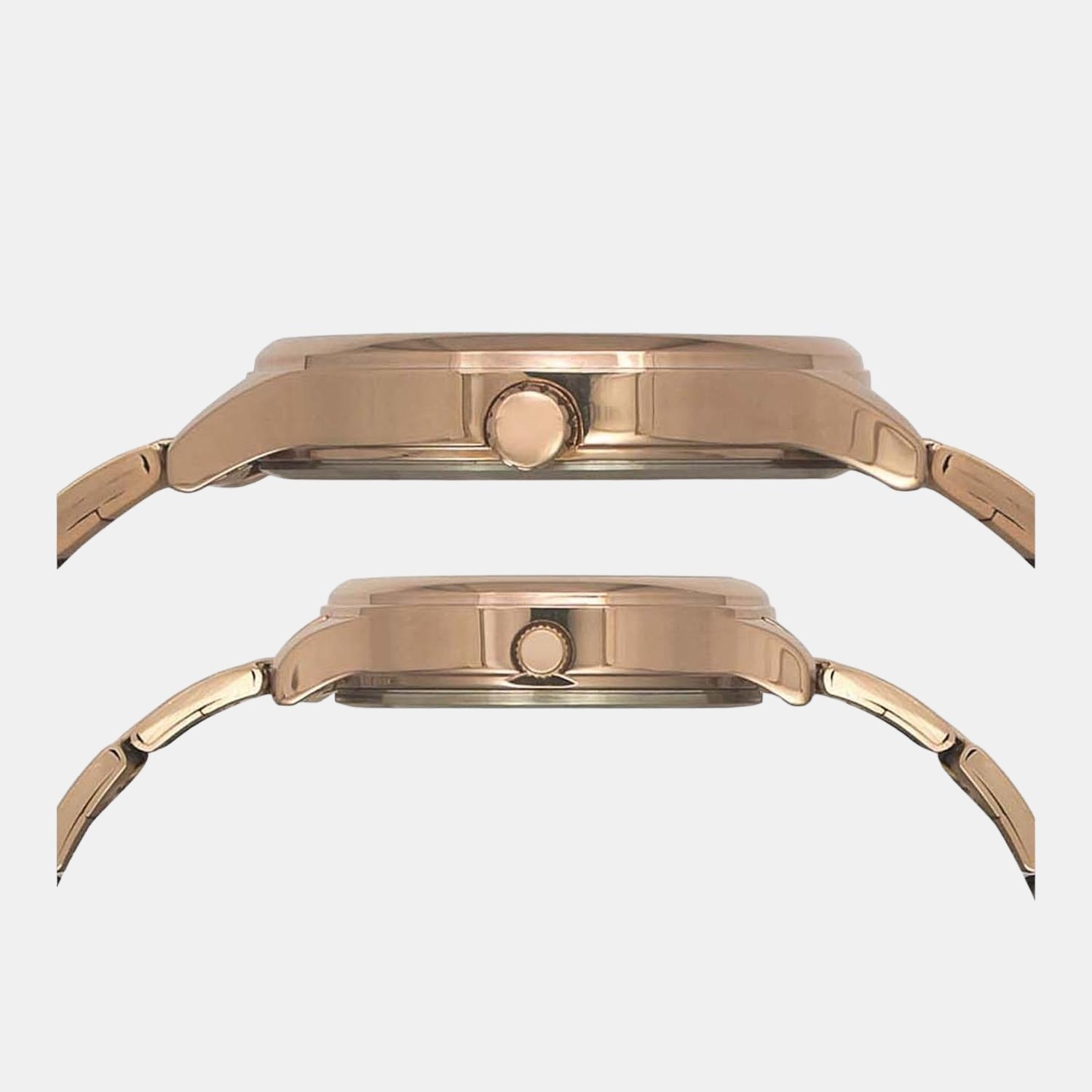 Empera Couple Quartz Rose Gold Dial Analog Stainless Steel Watch TW00PR273