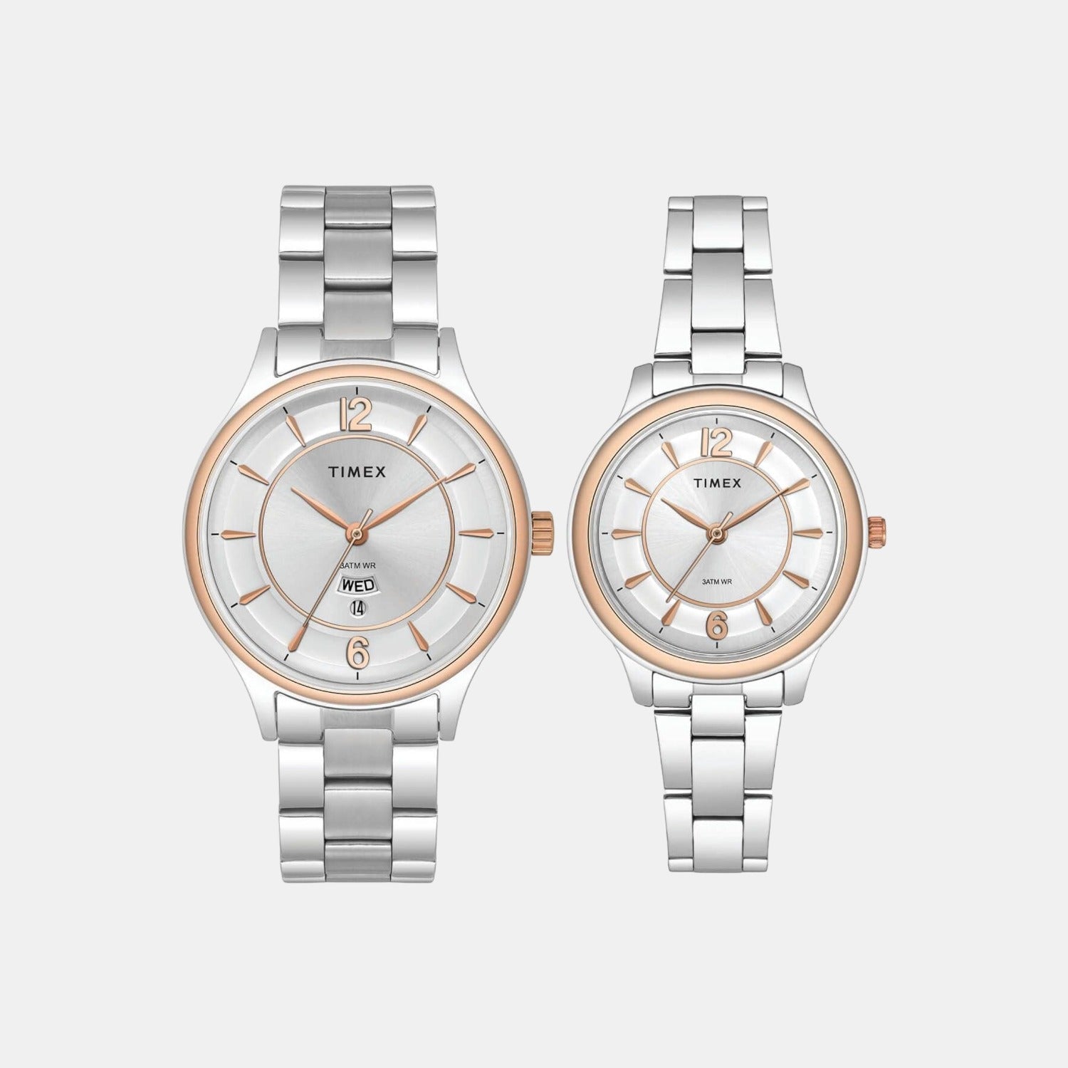 Empera Couple Quartz Silver Dial Analog Stainless Steel Watch TW00PR274