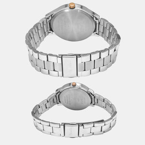Empera Couple Quartz Silver Dial Analog Stainless Steel Watch TW00PR274