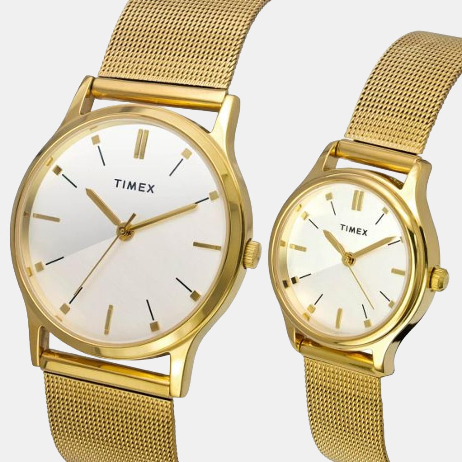 Classics Couple Quartz Silver Dial Analog Stainless Steel Watch TW00PR276