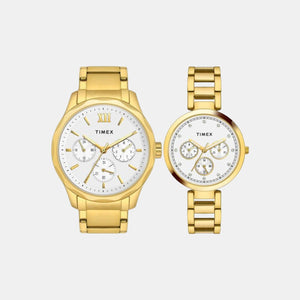Empera Couple Quartz Silver Dial Chronograph Stainless Steel Watch TW00PR277