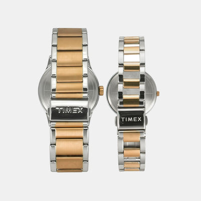 Empera Couple Quartz Black Dial Multi-Function Stainless Steel Watch TW00PR279