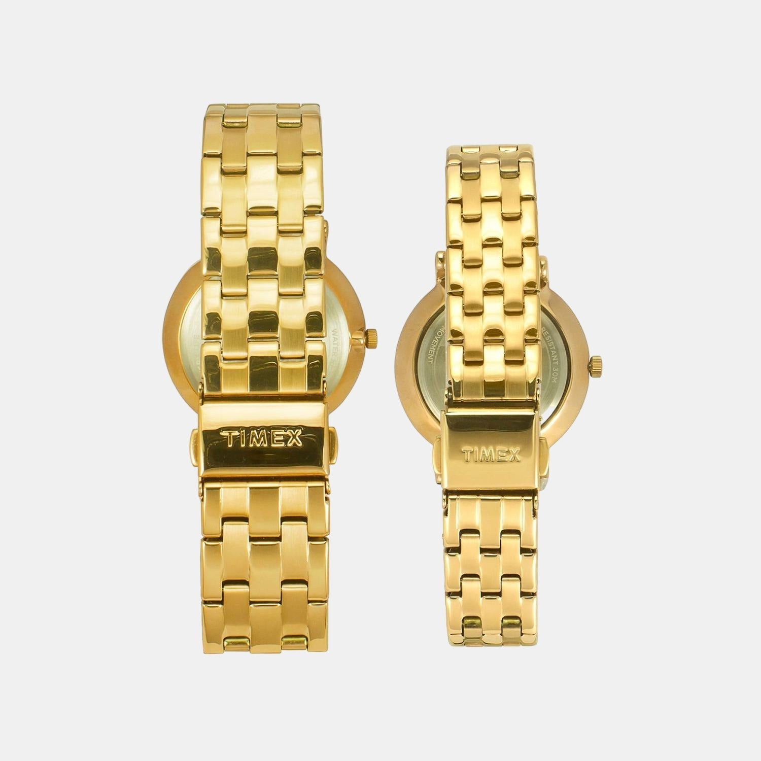 Empera Couple Quartz Gold Dial Analog Stainless Steel Watch TW00PR280