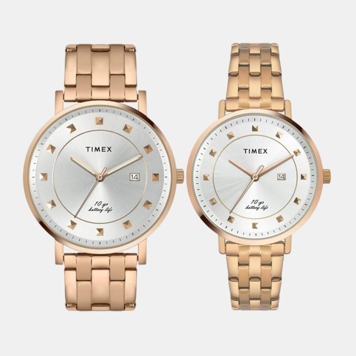 Empera Couple Quartz Silver Dial Analog Stainless Steel Watch TW00PR281