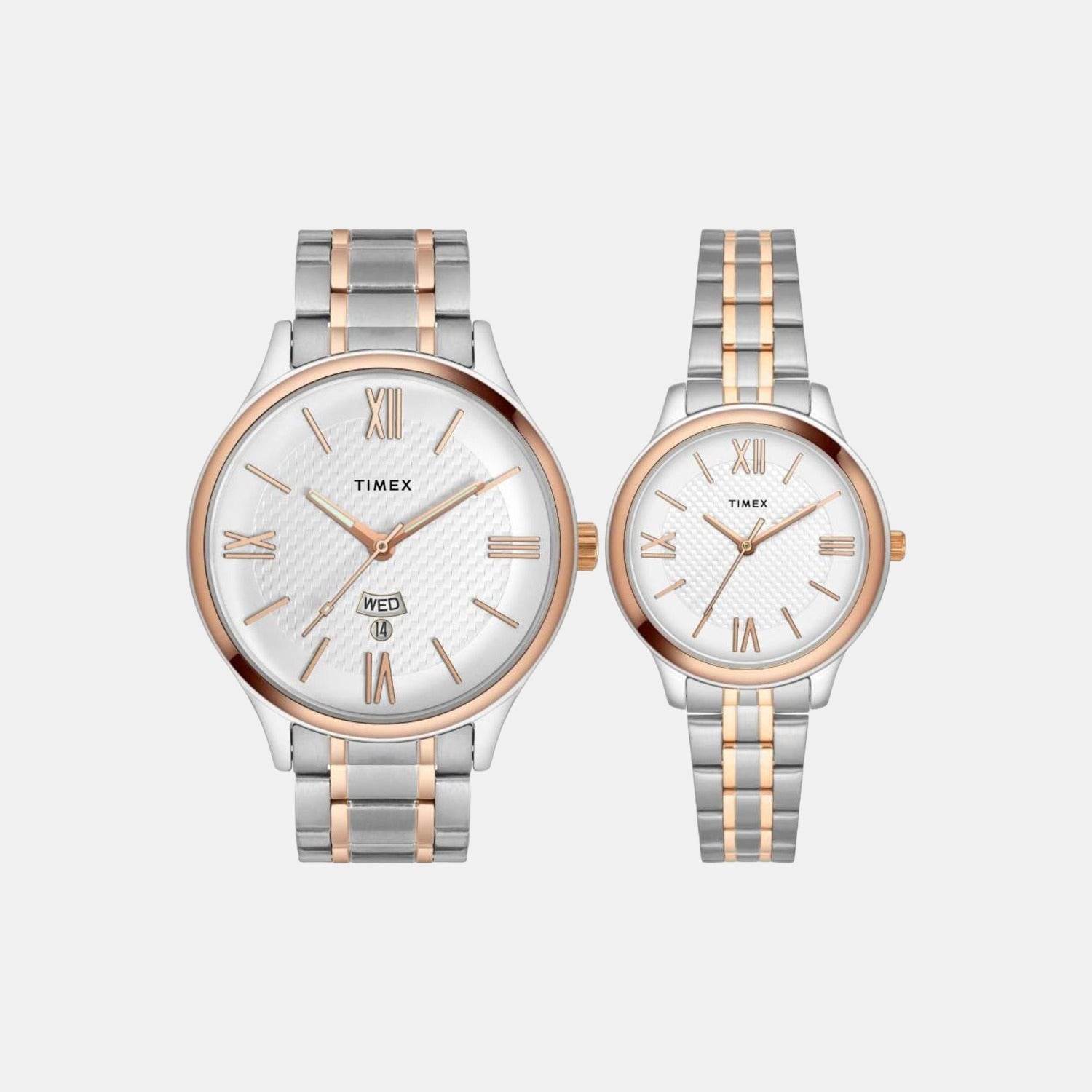 Empera Couple Quartz Silver Dial Analog Stainless Steel Watch TW00PR285