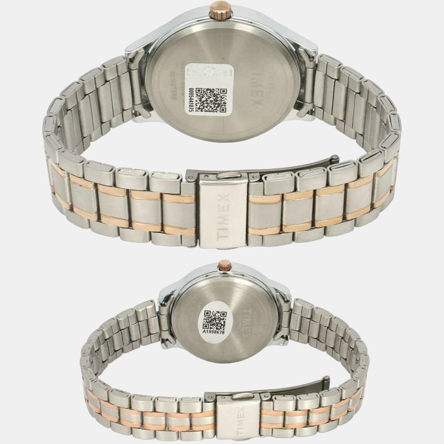 Empera Couple Quartz Silver Dial Analog Stainless Steel Watch TW00PR285