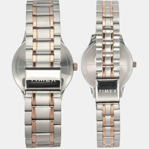 Empera Couple Quartz Silver Dial Analog Stainless Steel Watch TW00PR285