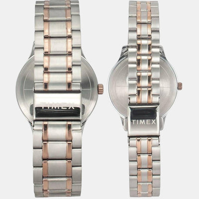 Empera Couple Quartz Silver Dial Analog Stainless Steel Watch TW00PR285