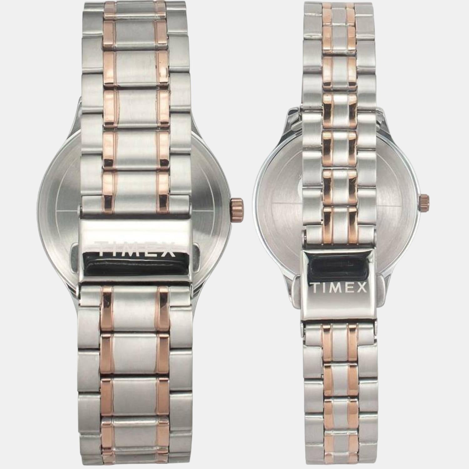 Empera Couple Quartz Silver Dial Analog Stainless Steel Watch TW00PR285
