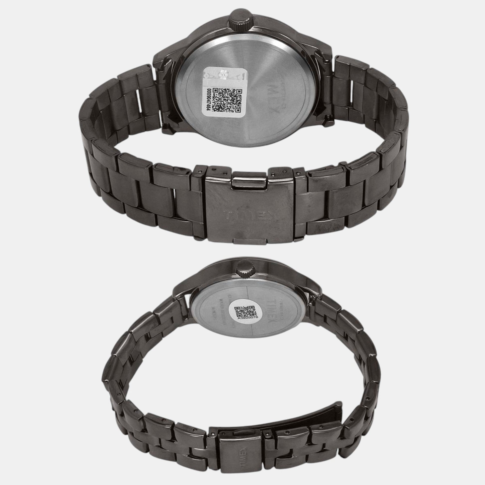 Fashion Couple Quartz Burgundy Dial Multi-Function Stainless Steel Watch TW00PR314