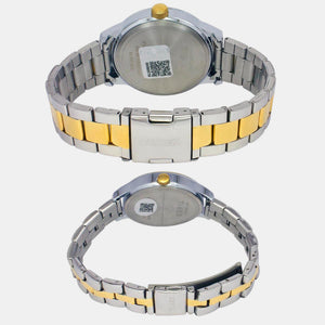 Fashion Couple Quartz Teal Dial Multi-Function Stainless Steel Watch TW00PR315