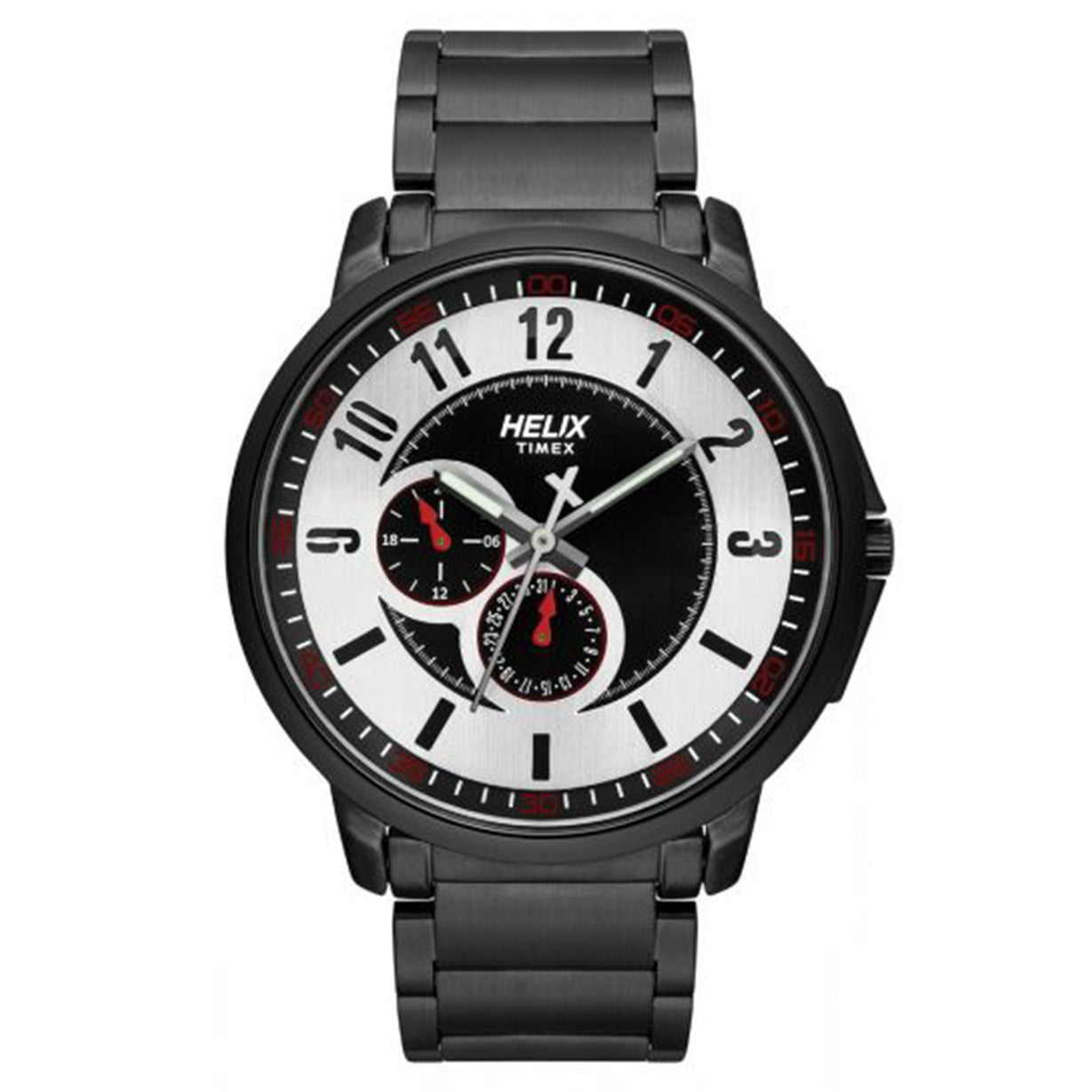 Helix Silver & Black Dial