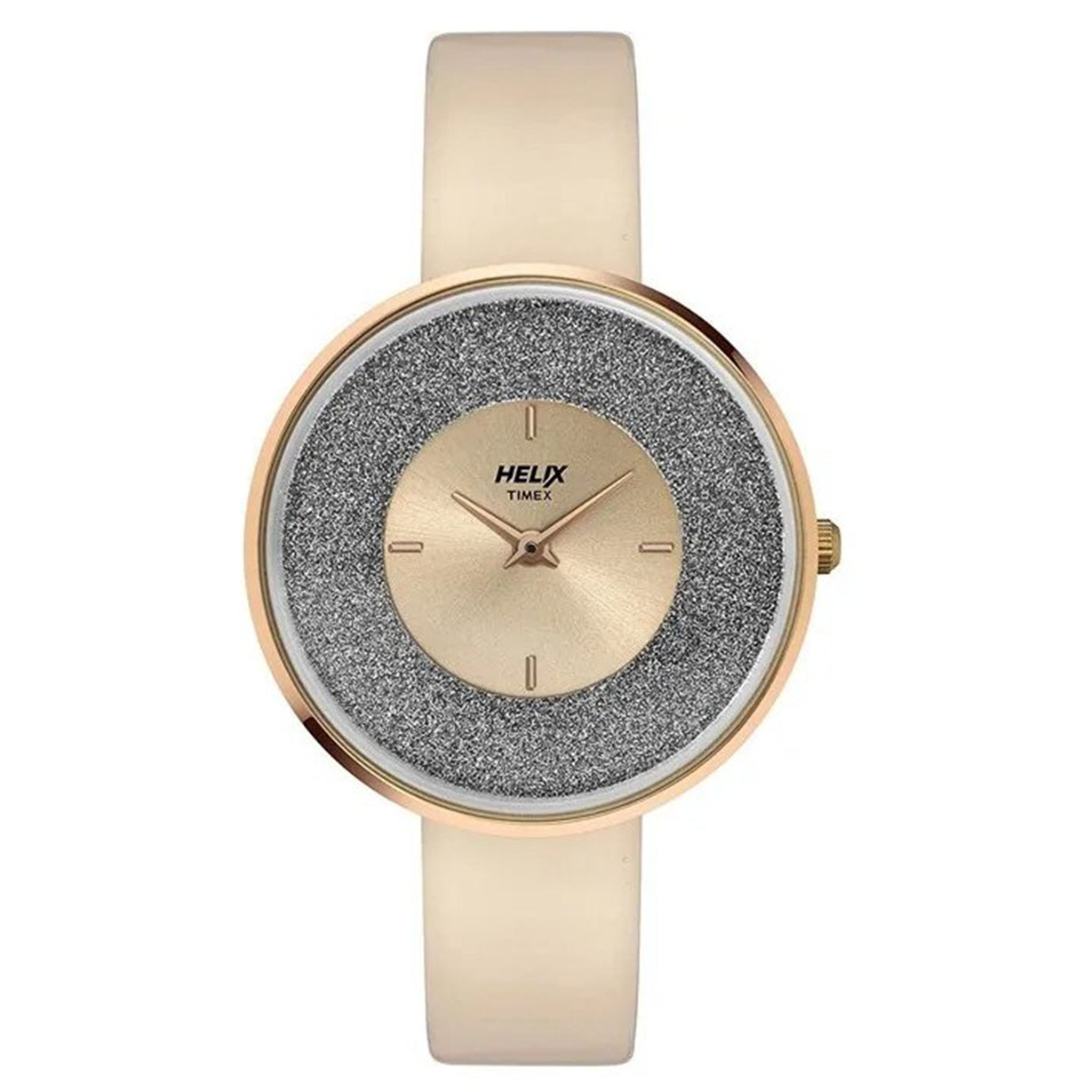 Helix Rose Gold Dial Leather
