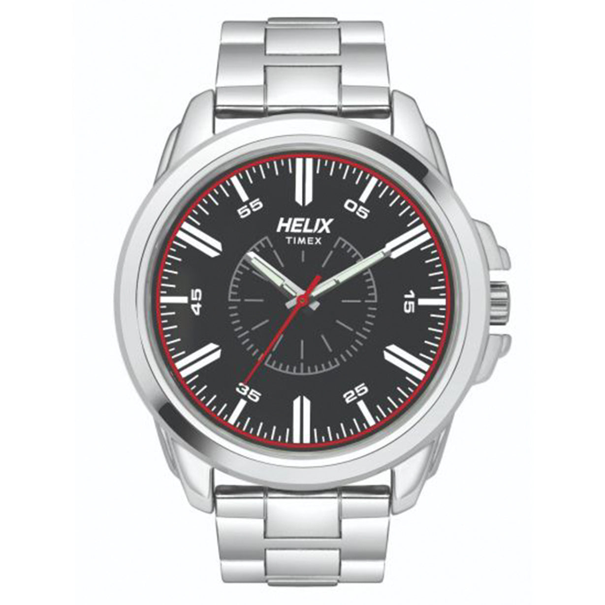 Helix Black Dial Stainless Steel