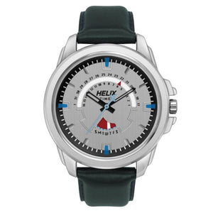 Helix Grey Dial Leather