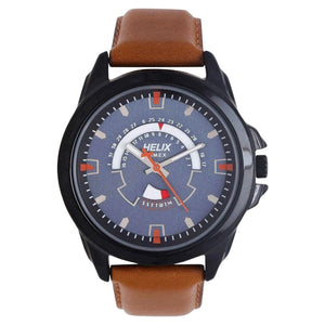 Helix Men Blue Dial Leather