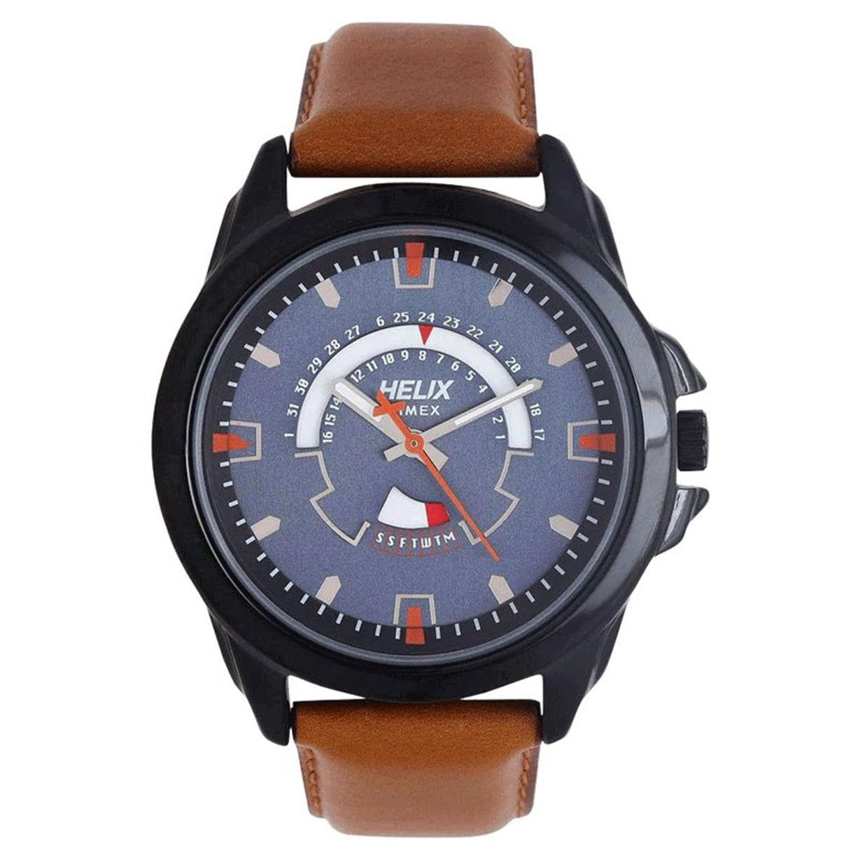 Helix Men Blue Dial Leather