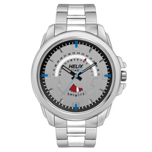 Helix Men Grey Dial Leather