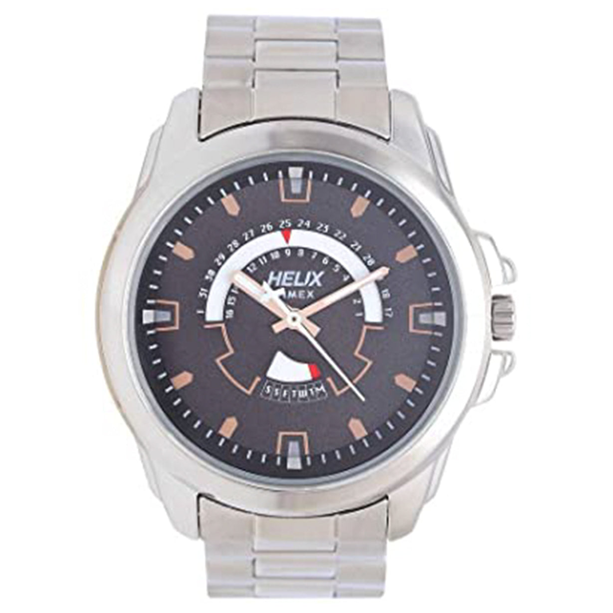 Helix Silver Stainless Steel Strap