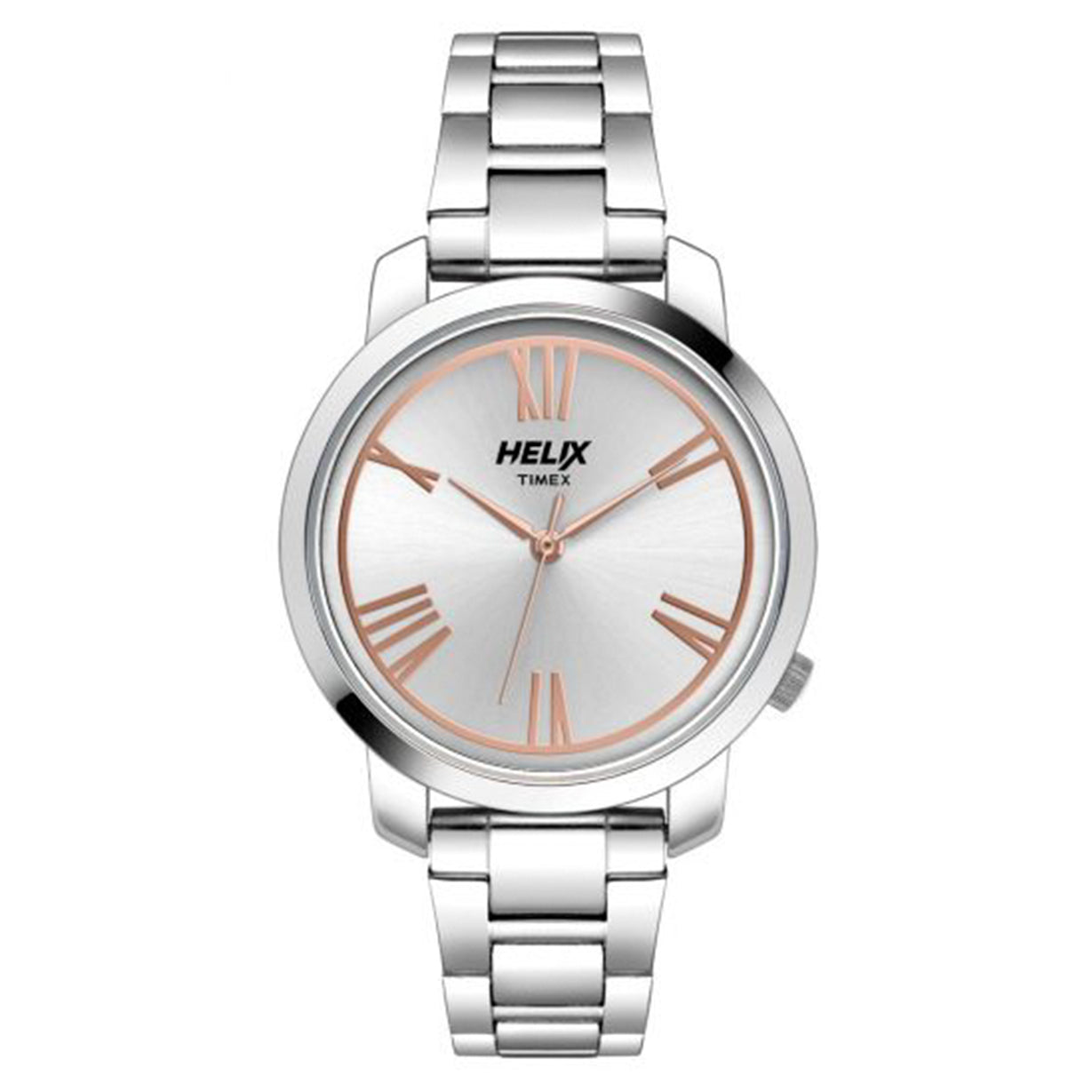 Helix Analog Silver Dial Stainless Steel