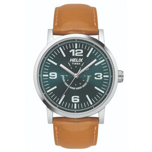 Helix Blue Dial Leather Strap