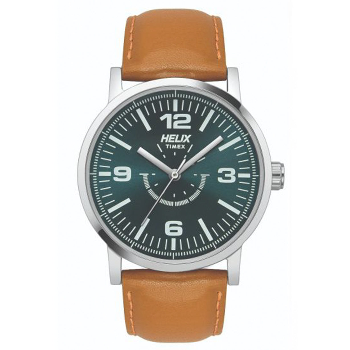 Helix Blue Dial Leather Strap