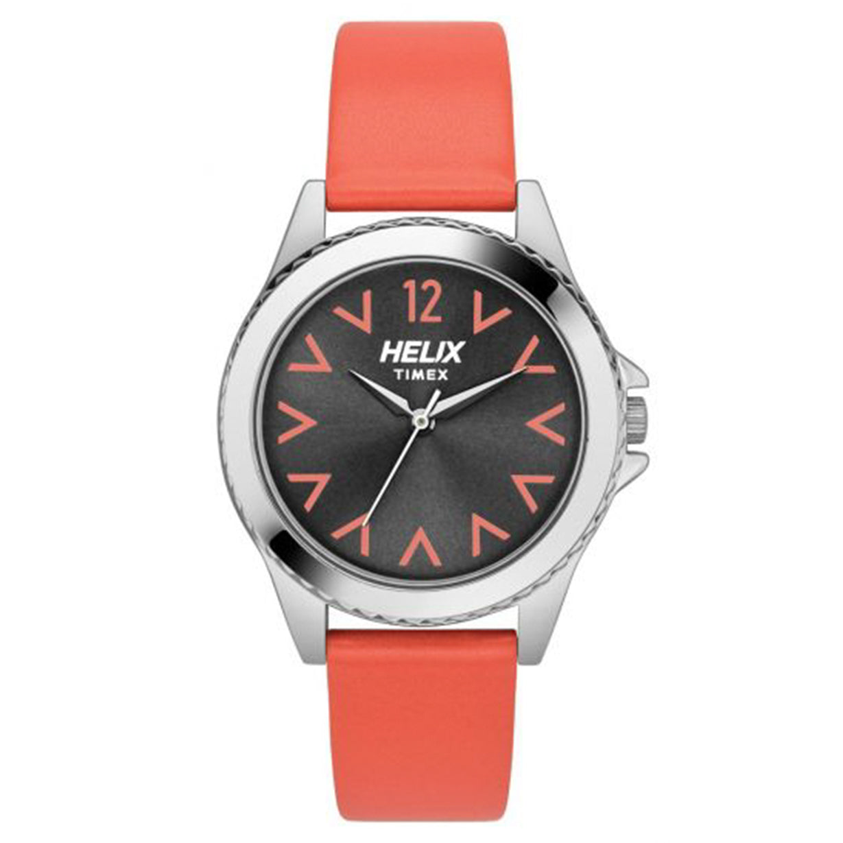 Helix Grey Dial Leather Strap