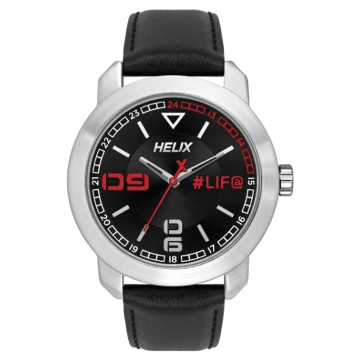 Helix Men Black Leather