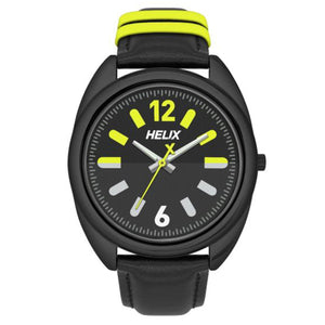 Helix Trendy Black Leather