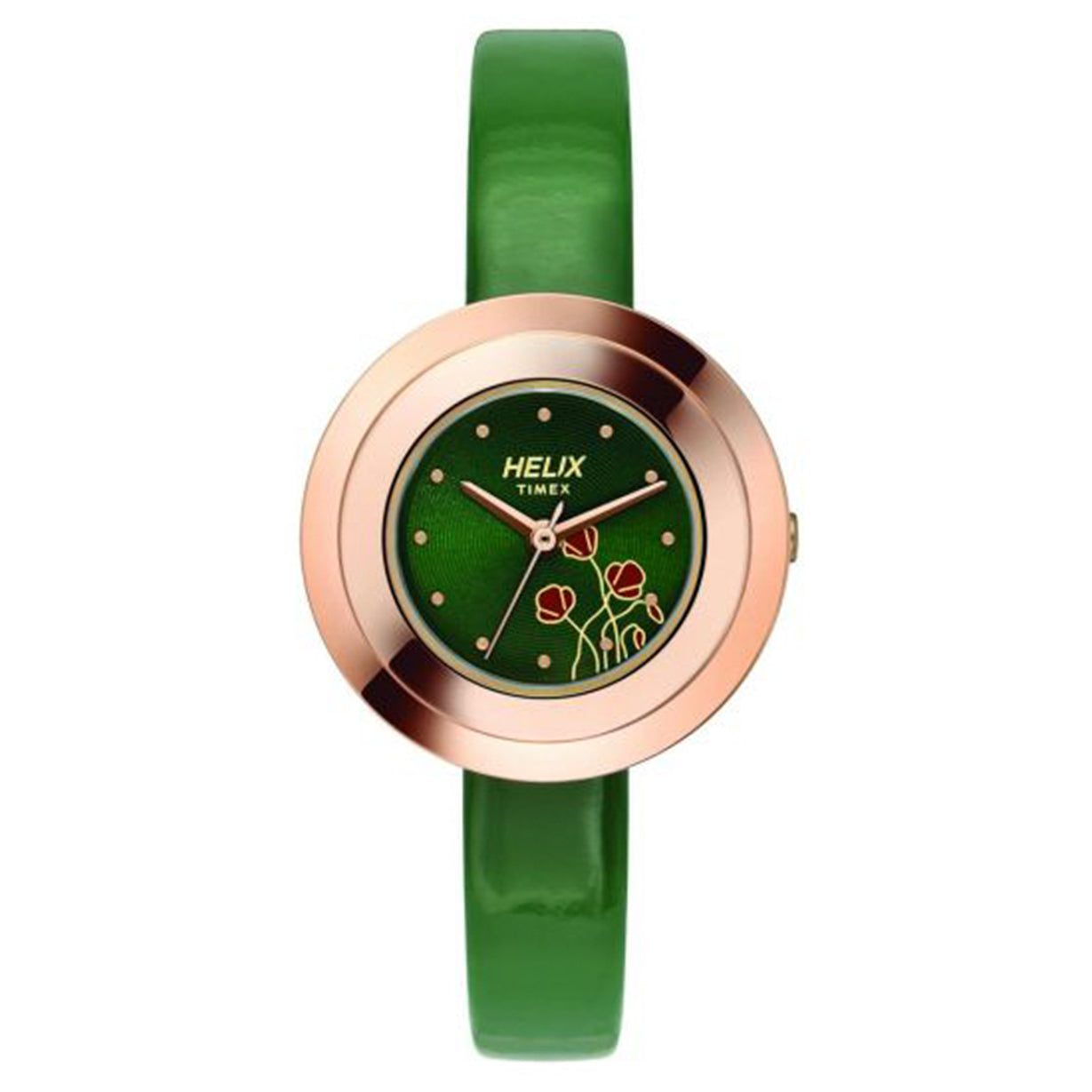 Helix Analog Women Dark Green Dial