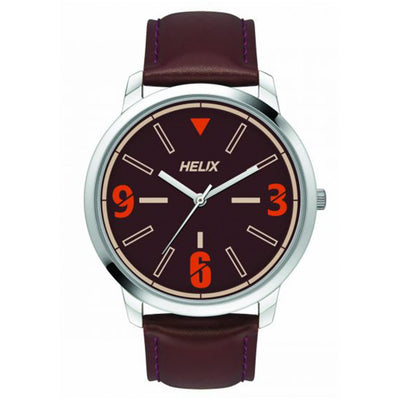 Helix Analog Burgundy Leather