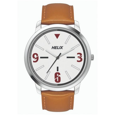 Helix Analog Men Silver Dial