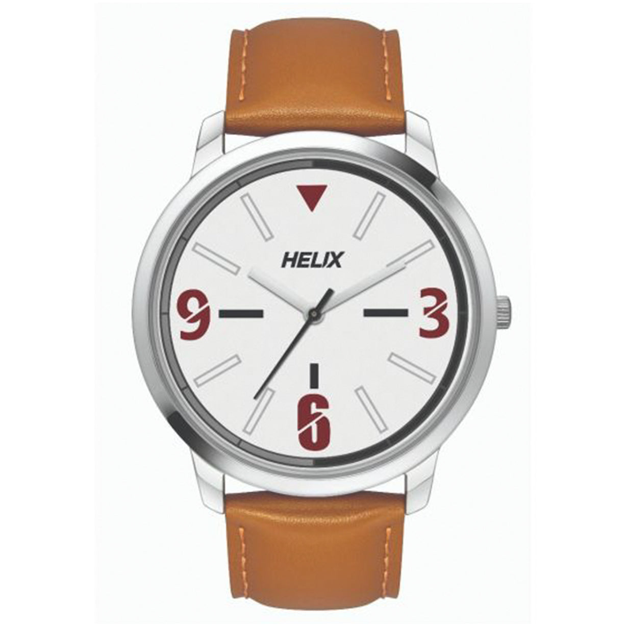 Helix Analog Men Silver Dial