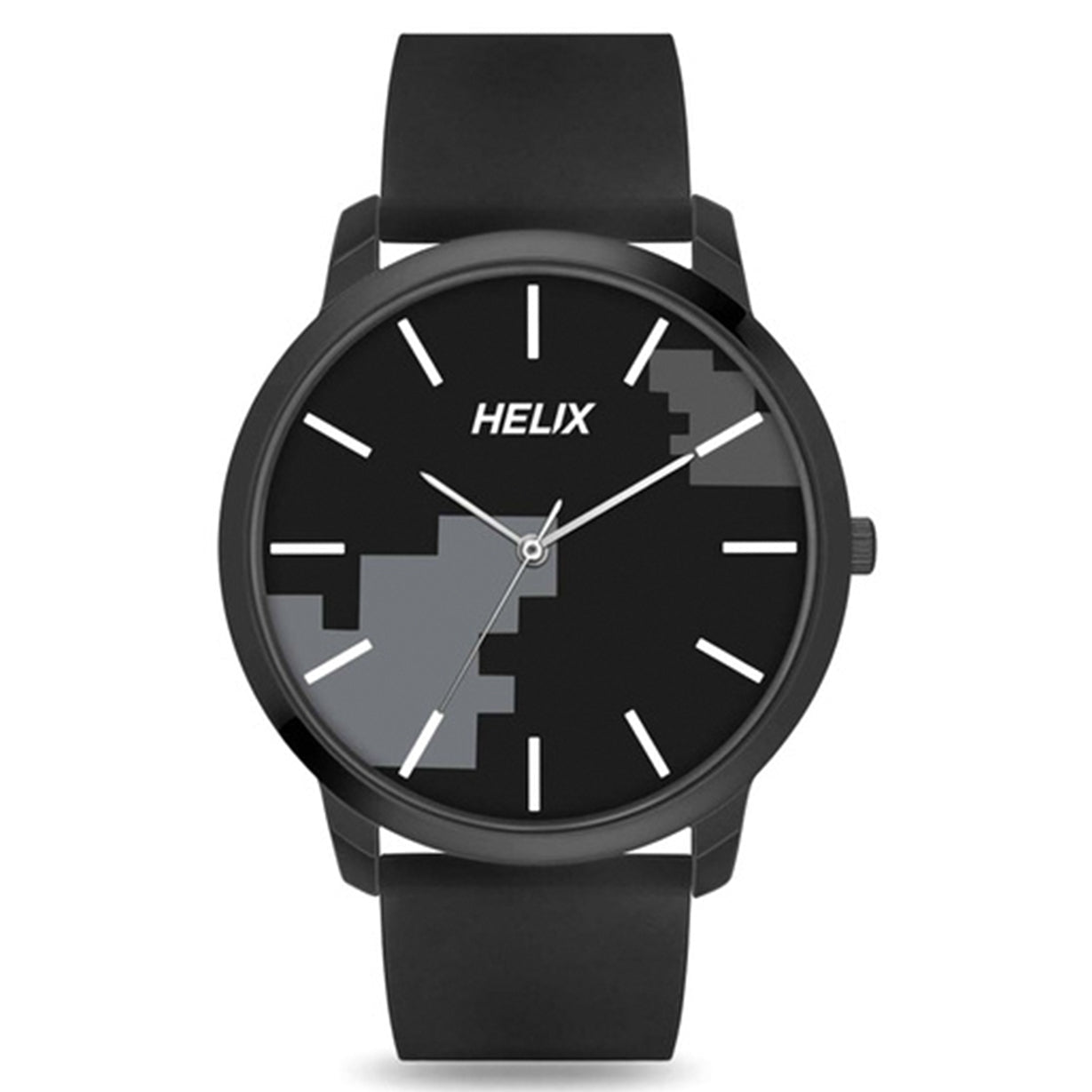 Helix Analog Men Black Silicone