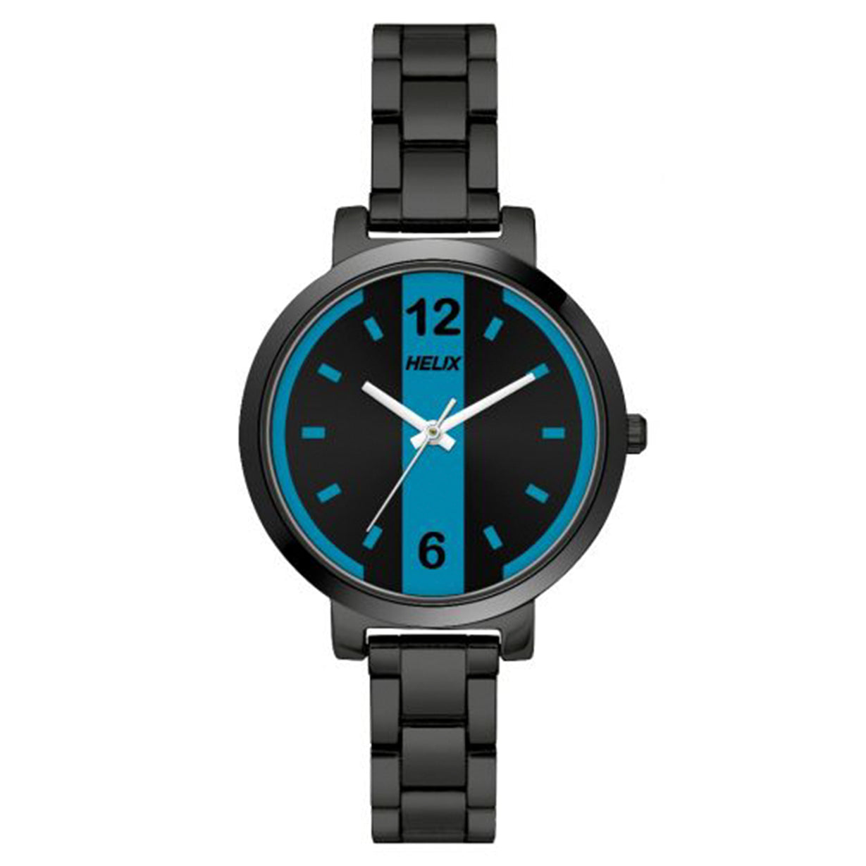 Helix Analog Women Black & Blue Dial