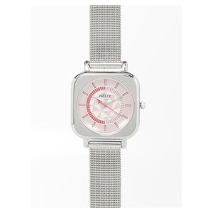Helix Square Shaped Pink Dial
