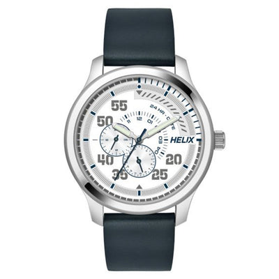 Helix Hustlers Blue Leather Strap