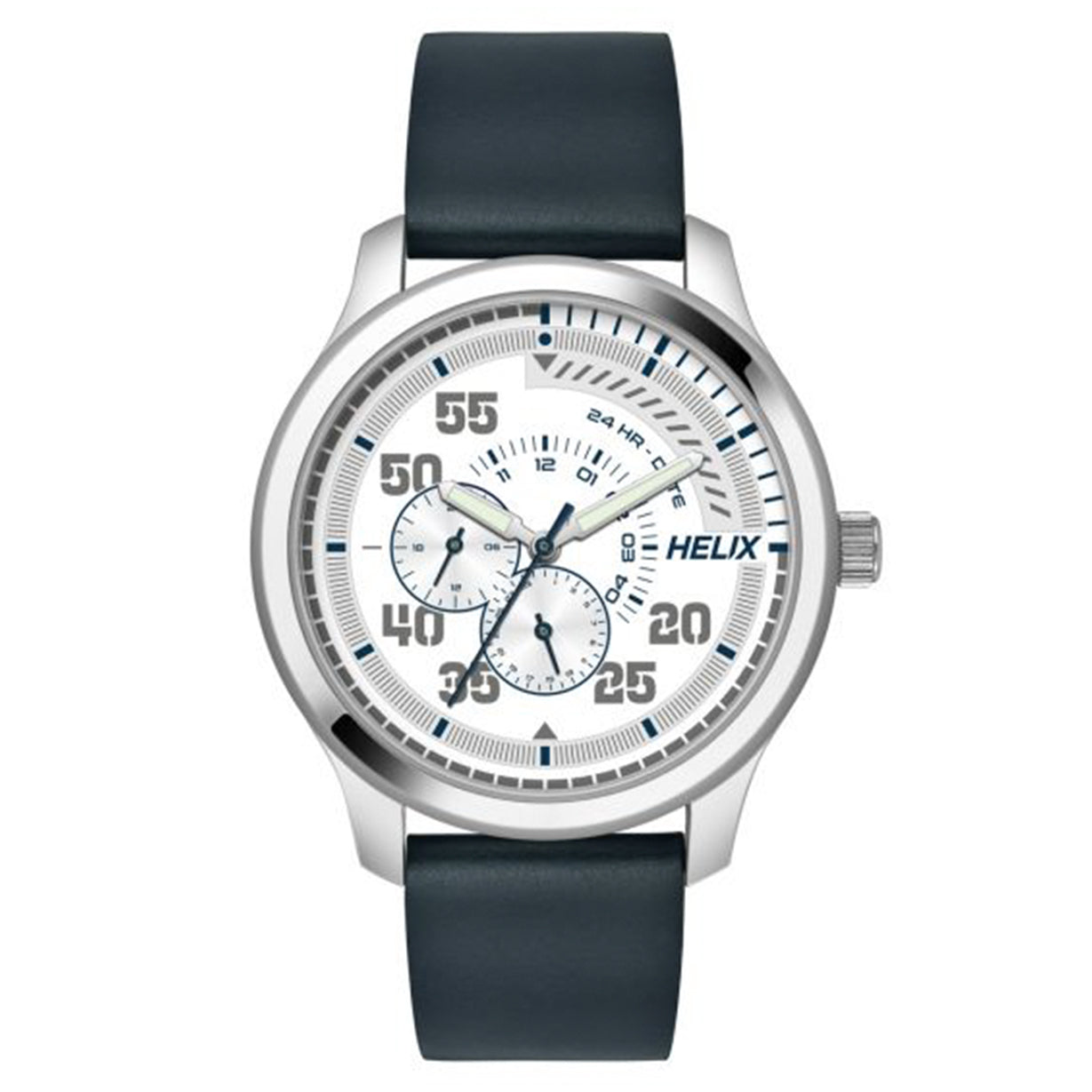 Helix Hustlers Blue Leather Strap